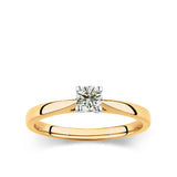 Rendition 0.30ct Diamond Solitaire Round Brilliant Cut Engagement Ring in 9ct Yellow Gold