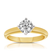 1ct TW Diamond Solitaire Engagement Ring in 18ct Yellow Gold
