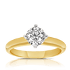 1.00ct TW Diamond Solitaire Engagement Ring in 18ct Yellow Gold
