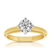 1.00ct TW Diamond Solitaire Engagement Ring in 18ct Yellow Gold