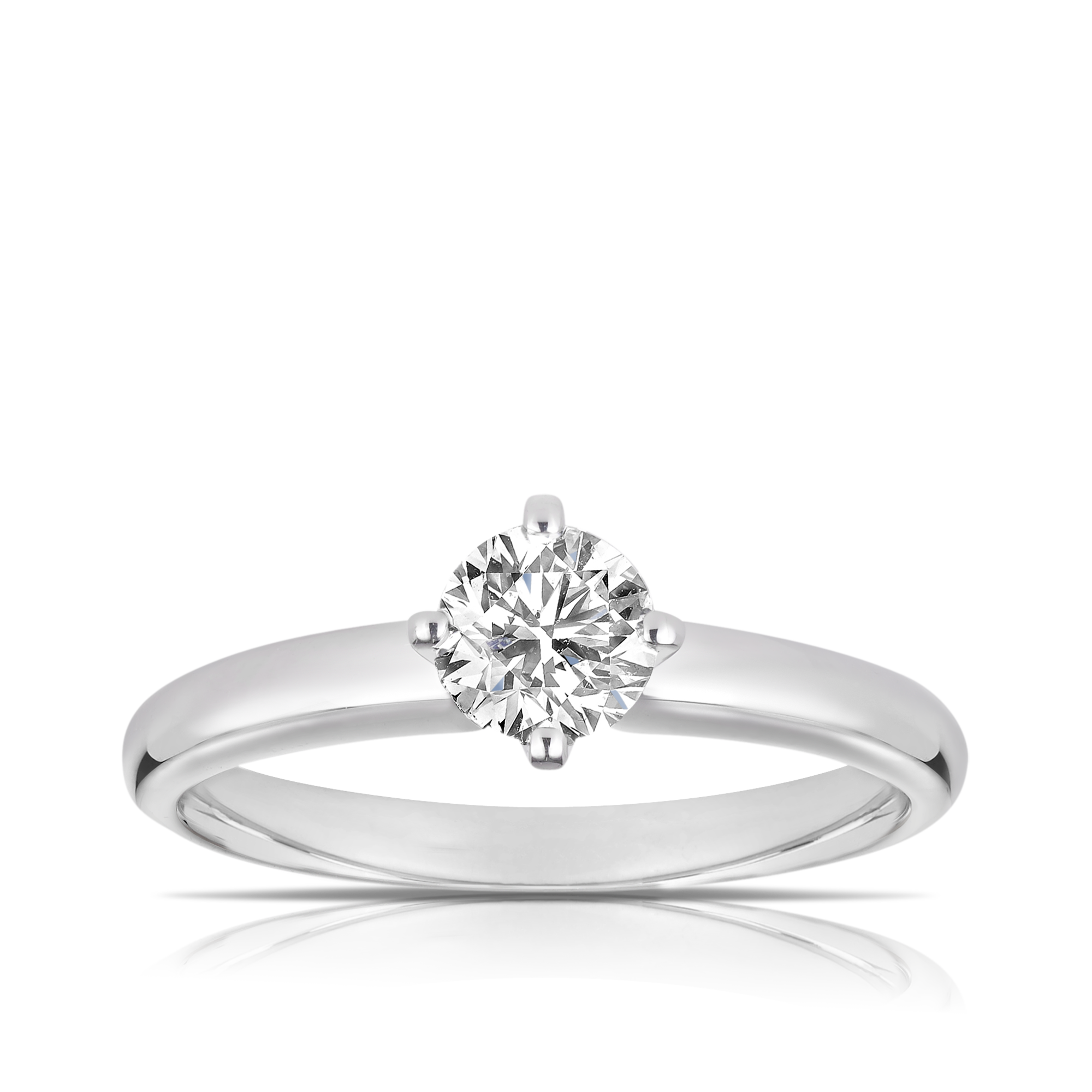 0.50ct TW Diamond Solitaire in 9ct White Gold