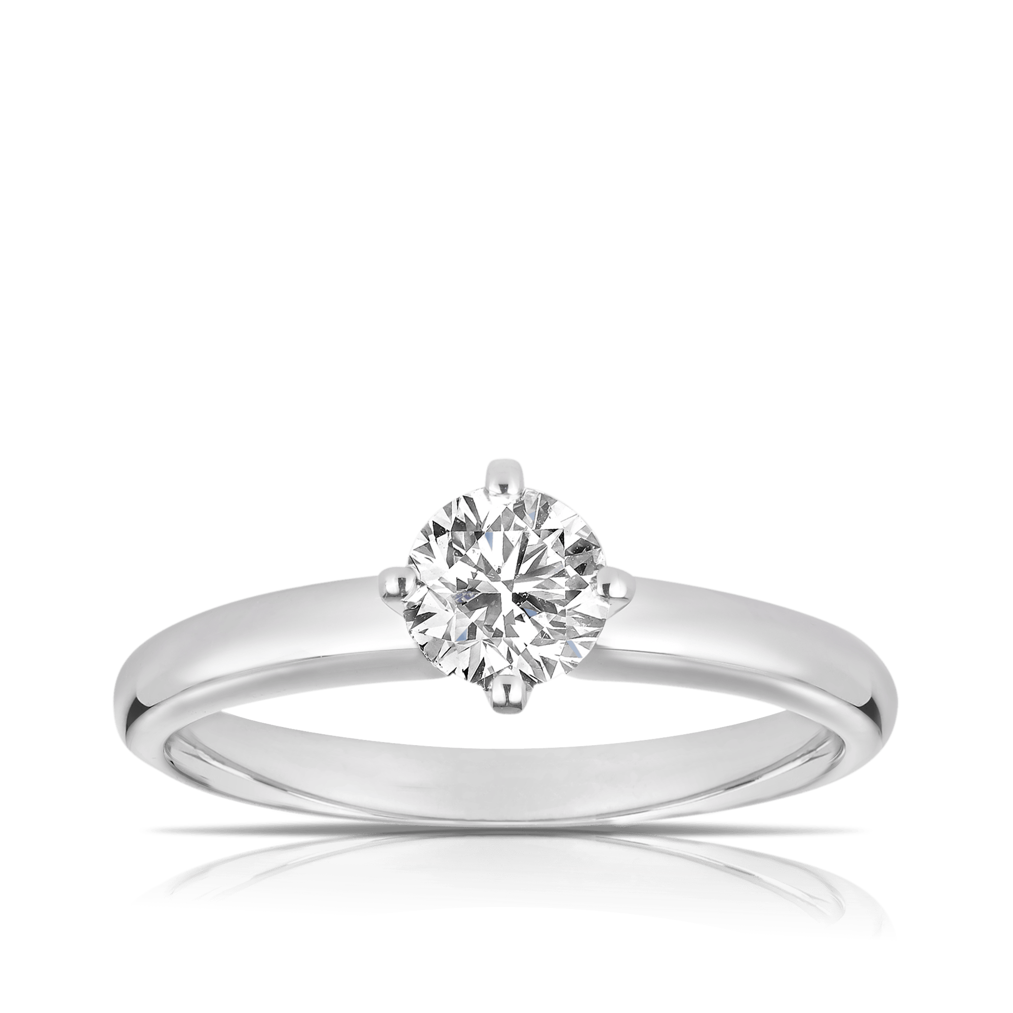 0.50ct TW Diamond Solitaire in 9ct White Gold