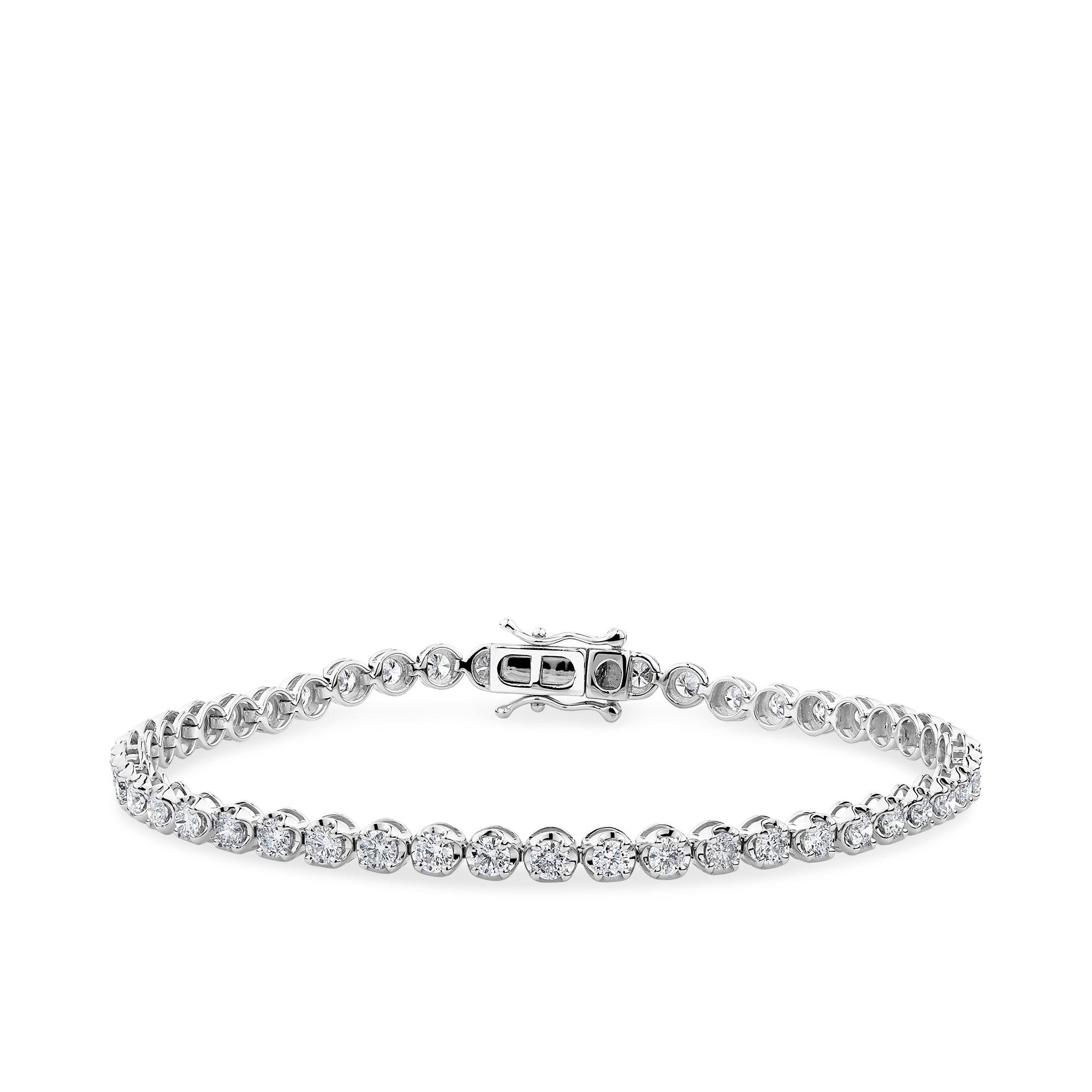 3.00ct TW Diamond Tennis Bracelet in 18ct White Gold