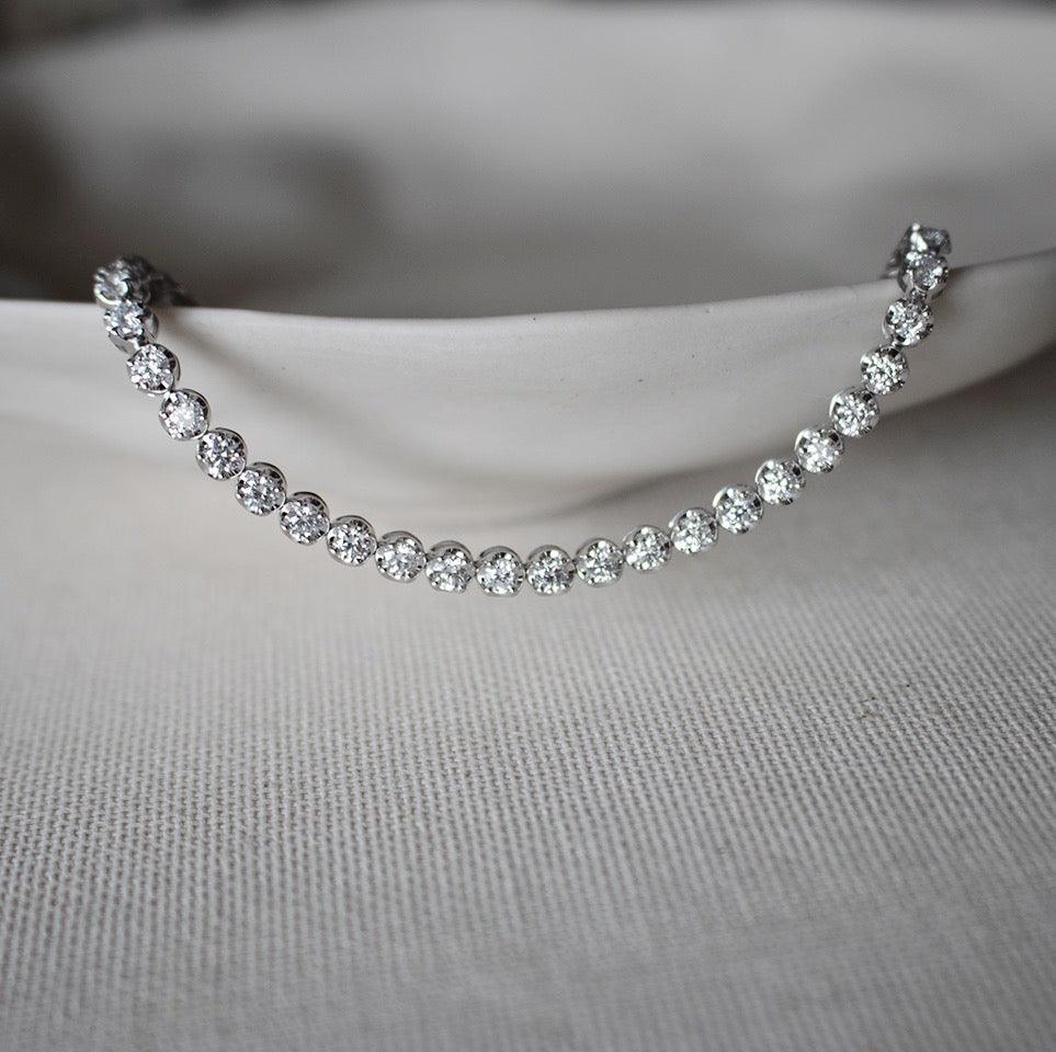 3ct TDW Diamond Bracelet in 18ct White Gold - Wallace Bishop