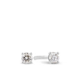 0.25ct TW Diamond Solitaire Earrings in 9ct White Gold