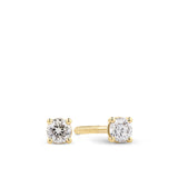 0.25ct TW Diamond Solitaire Earrings in 9ct Yellow Gold