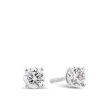 Radiance 1.00ct TW Diamond Solitaire Earrings in 9ct White Gold