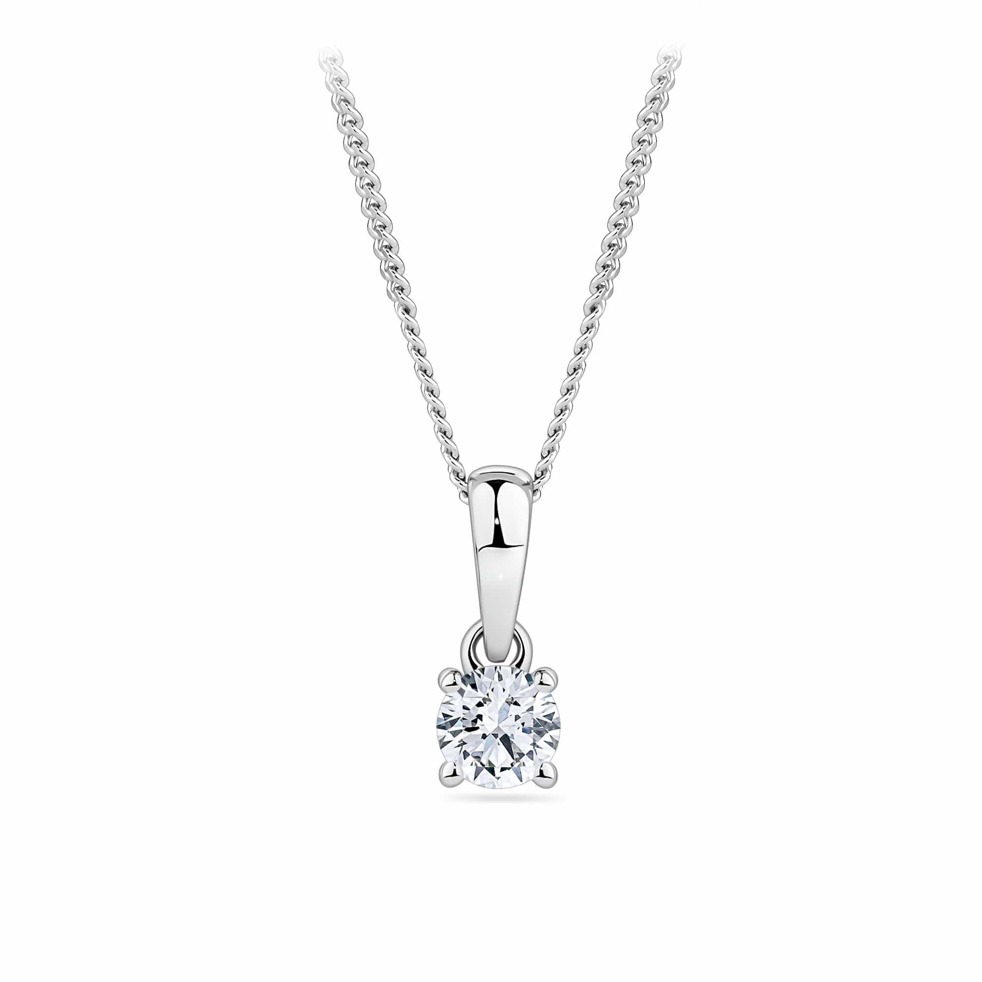 0.25ct TW Diamond Pendant in 9ct White Gold