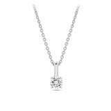 Radiance 0.10ct TW Diamond Solitaire Pendant in 9ct White Gold