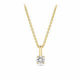 Radiance 0.10ct TW Diamond Solitaire Pendant in 9ct Yellow Gold