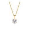 Radiance 0.25ct TW Diamond Solitaire Pendant in 9ct Yellow Gold