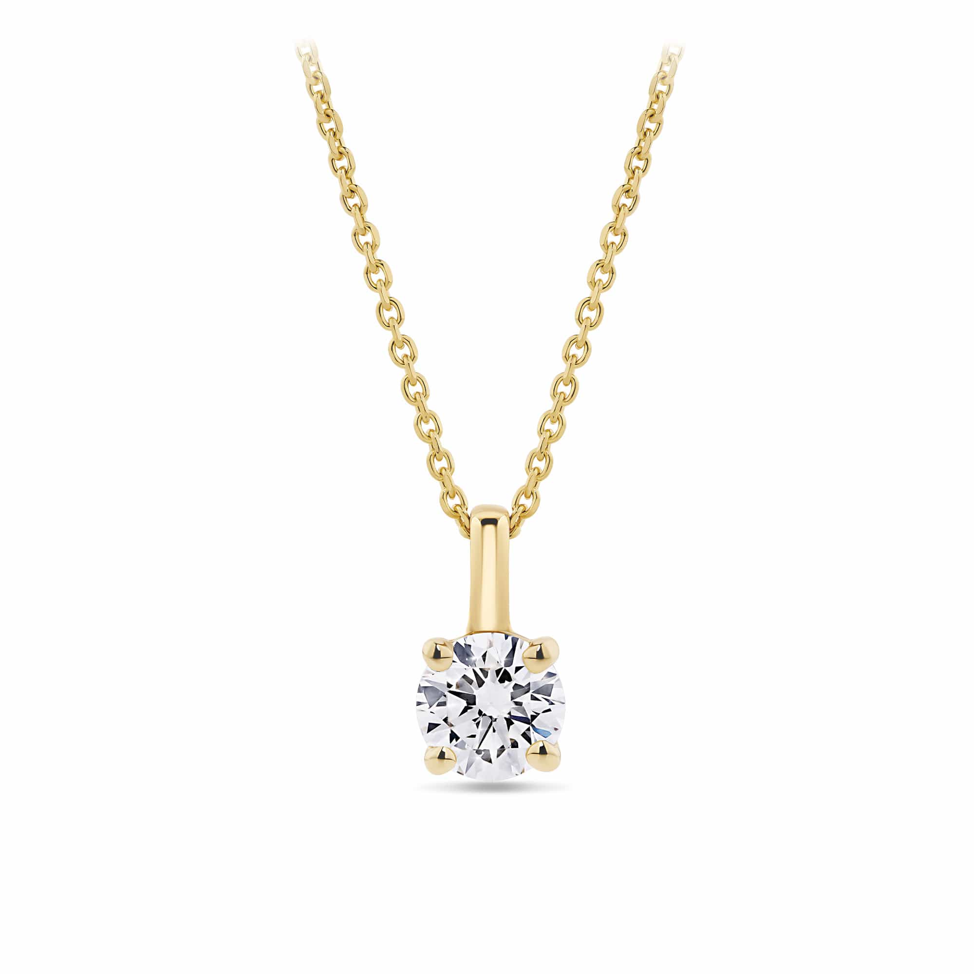 Radiance 0.25ct TW Diamond Solitaire Pendant in 9ct Yellow Gold