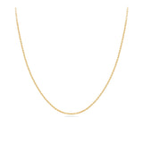 Round Cable 45cm Chain in 18ct Yellow Gold