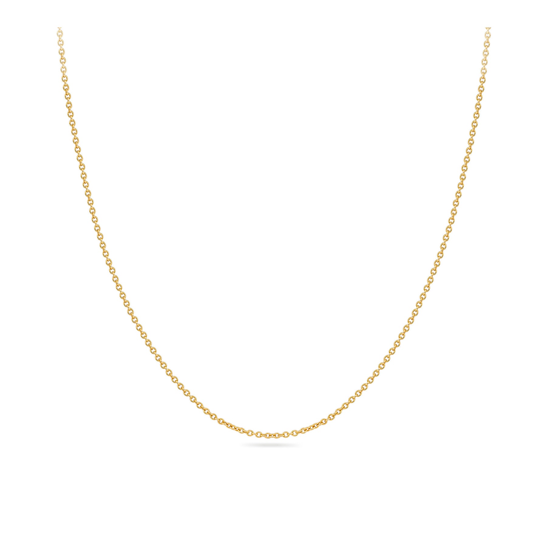Round Cable 45cm Chain in 18ct Yellow Gold