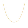 Elongated Diamond Cut Cable 45cm Chain in 18ct Yellow Gold