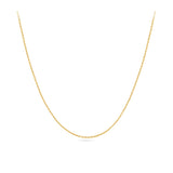 Elongated Diamond Cut Cable 45cm Chain in 18ct Yellow Gold