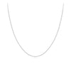 Round Cable 45cm Chain 18ct White Gold