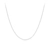 Elongated Diamond Cut Cable 45cm Chain 18ct White Gold