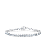 Cubic Zirconia Tennis Bracelet in Sterling Silver