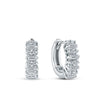 Cubic Zirconia Huggies Earrings in Sterling Silver