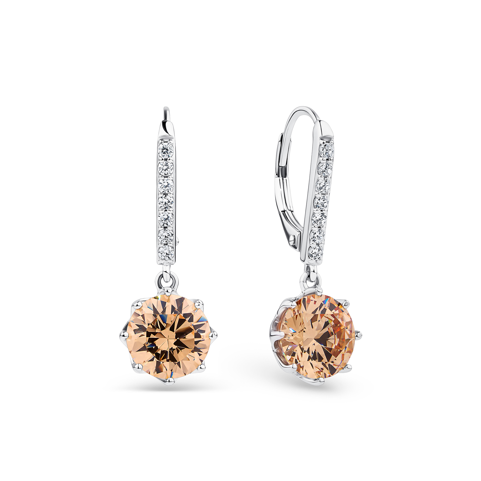 Cubic Zirconia Earrings in Sterling Silver