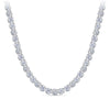 Cubic Zirconia Tennis Necklace in Sterling Silver