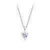 Heart Cubic Zirconia Pendant in Sterling Silver