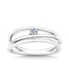 Cubic Zirconia Dress Ring in Sterling Silver