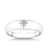 Cubic Zirconia Starset Dome Ring in Sterling Silver