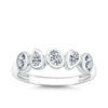 Cubic Zirconia Dress Ring in Sterling Silver