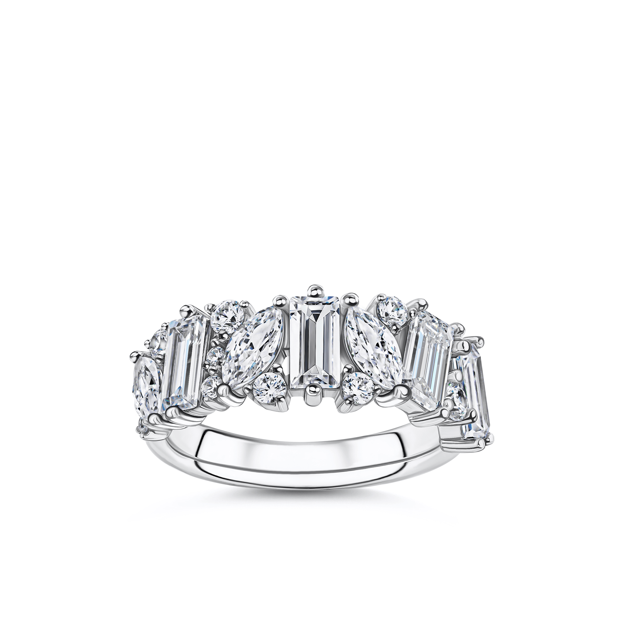 Cubic Zirconia Ring in Sterling Silver