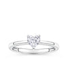 Heart Cubic Zirconia Ring in Sterling Silver