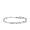 Cubic Zirconia Marquise & Round Cut Tennis Bracelet in Sterling Silver