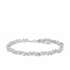 Cubic Zirconia Marquise & Round Cut Tennis Bracelet in Sterling Silver