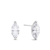 Marquise Cut Cubic Zirconia Earrings in Sterling Silver