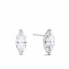 Marquise Cut Cubic Zirconia Earrings in Sterling Silver
