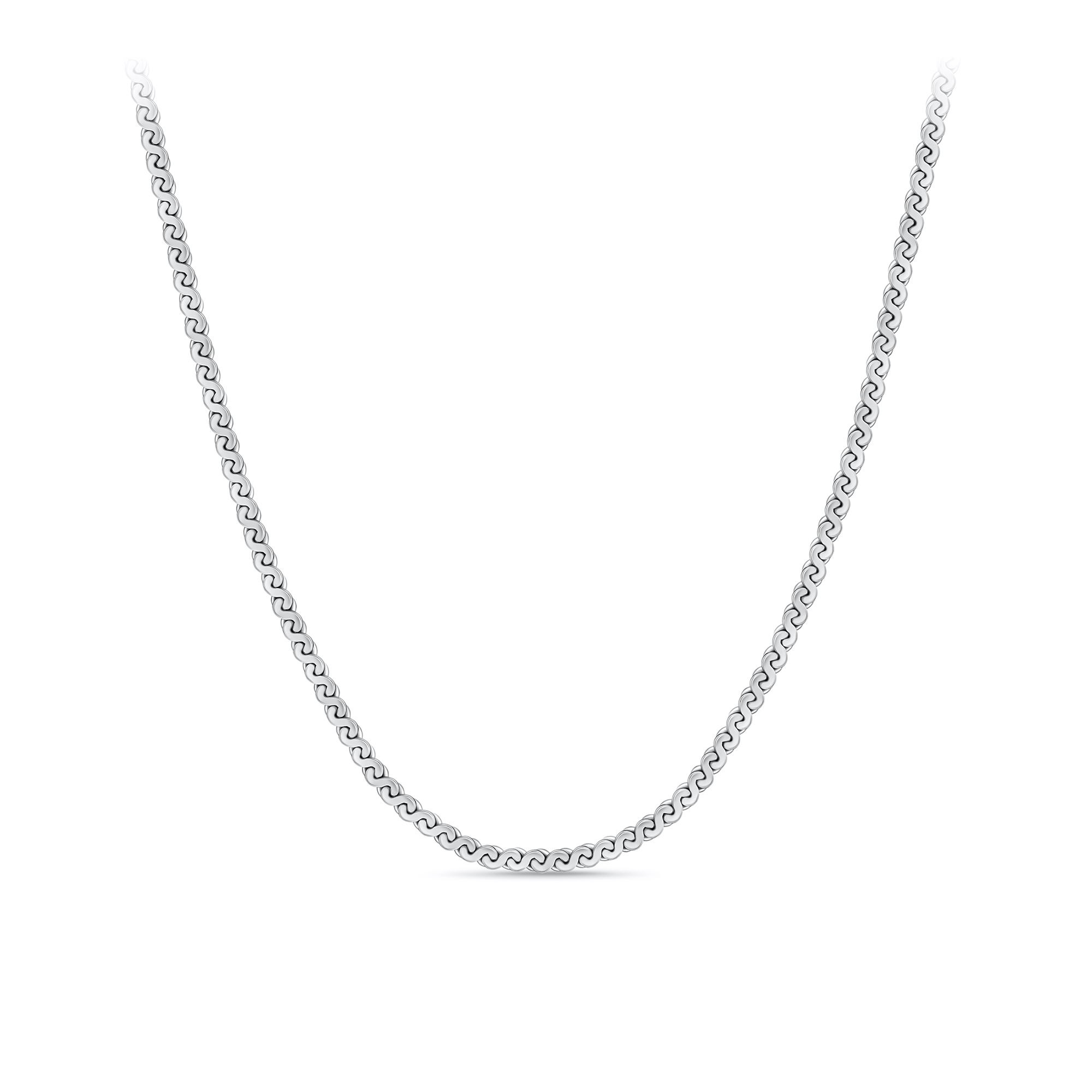 45cm Serpentine Chain in Sterling Silver