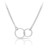 Linked Circles Necklace in Sterling Silver