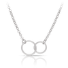 Linked Circles Necklace in Sterling Silver