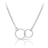 Linked Circles Necklace in Sterling Silver