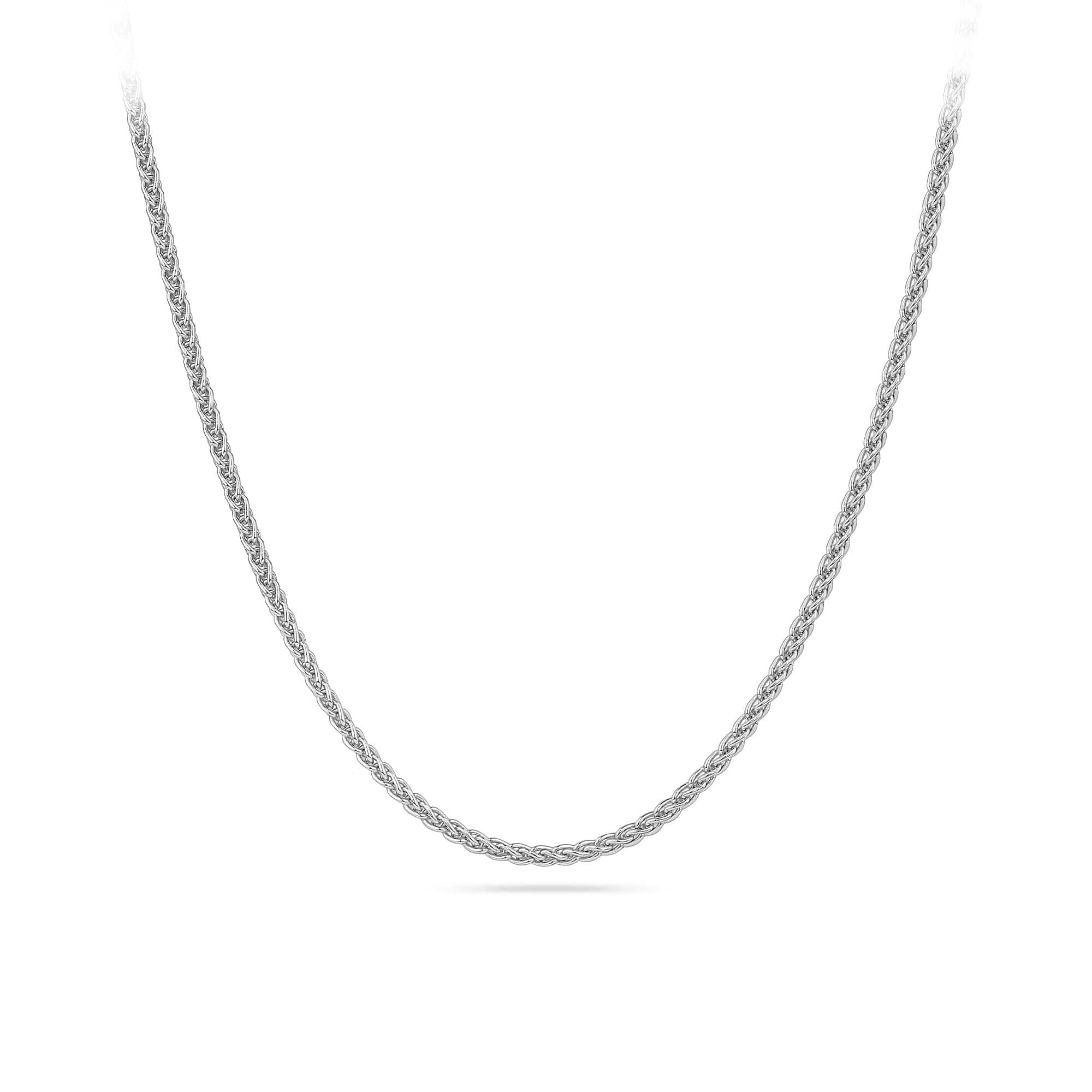 50cm Wheat Chain in Sterling Silver