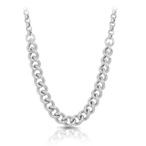 Curb Link Necklet made in Sterling Silver