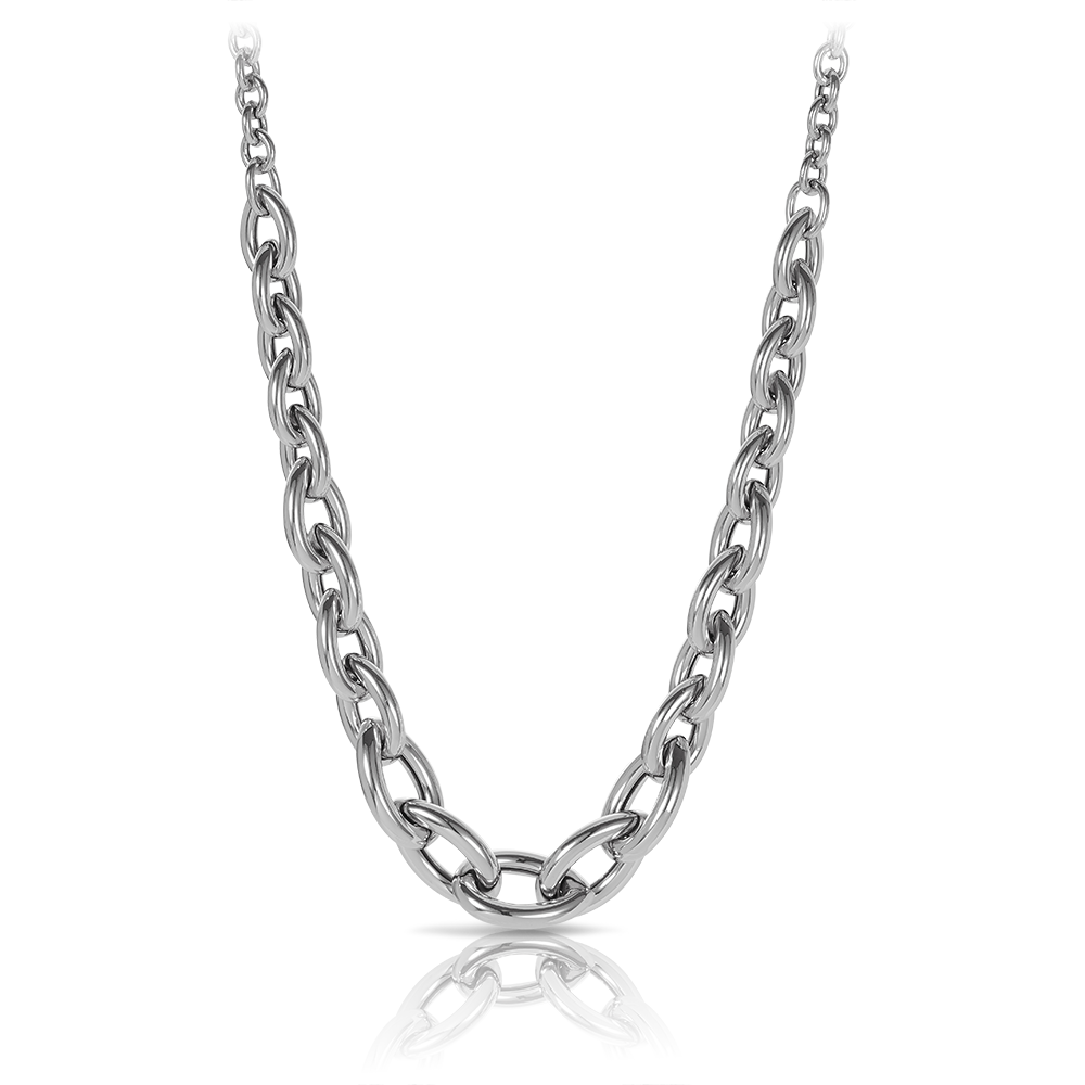 Graduated Chain in Sterling Silver