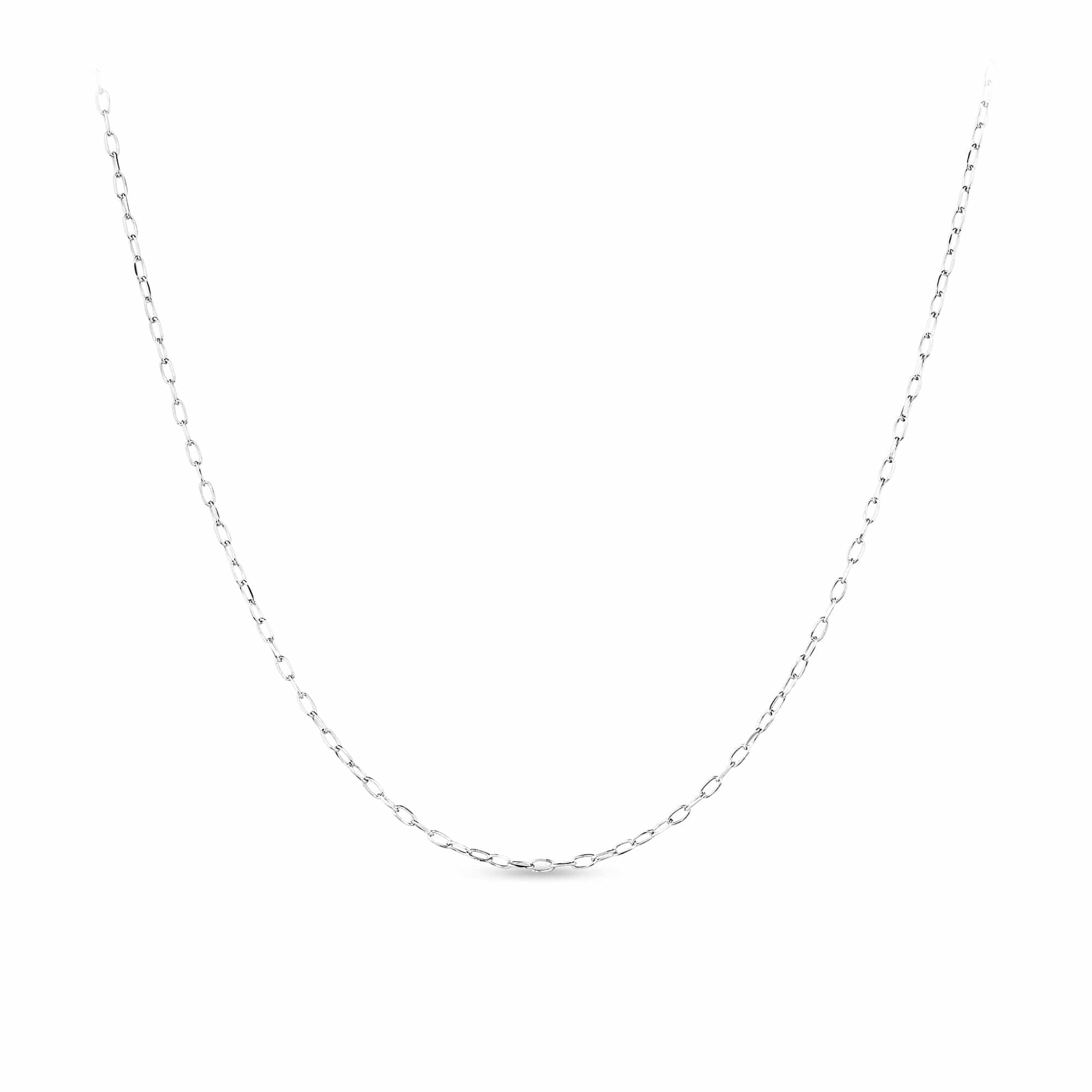 45cm Curb Link Chain in Sterling Silver