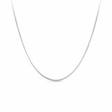 70cm Polished Foxtail Chain in Sterling Silver