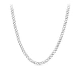 55cm Solid Curb Link Chain in Sterling Silver