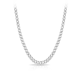 55cm Solid Curb Link Chain in Sterling Silver