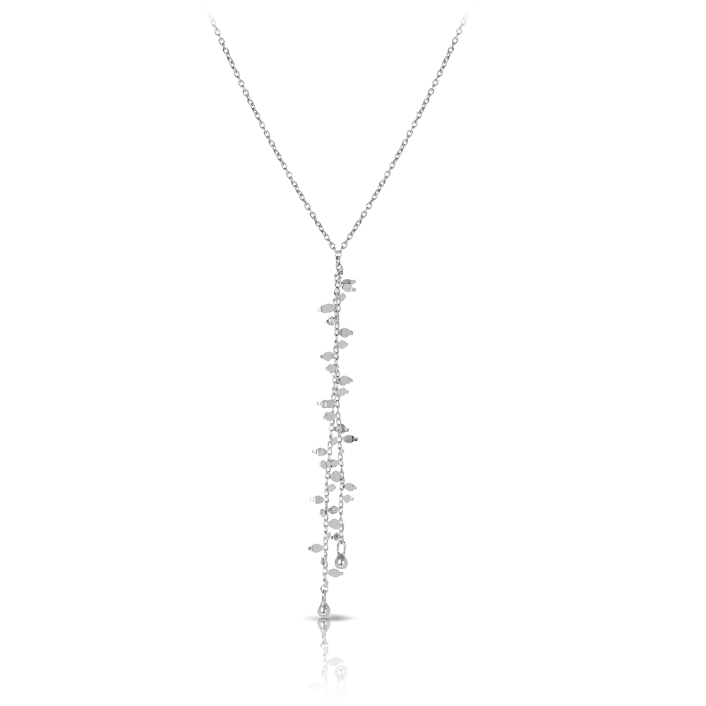 Fancy Charm Necklace in Sterling Silver