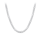 55cm Solid Figaro Link Chain in Sterling Silver