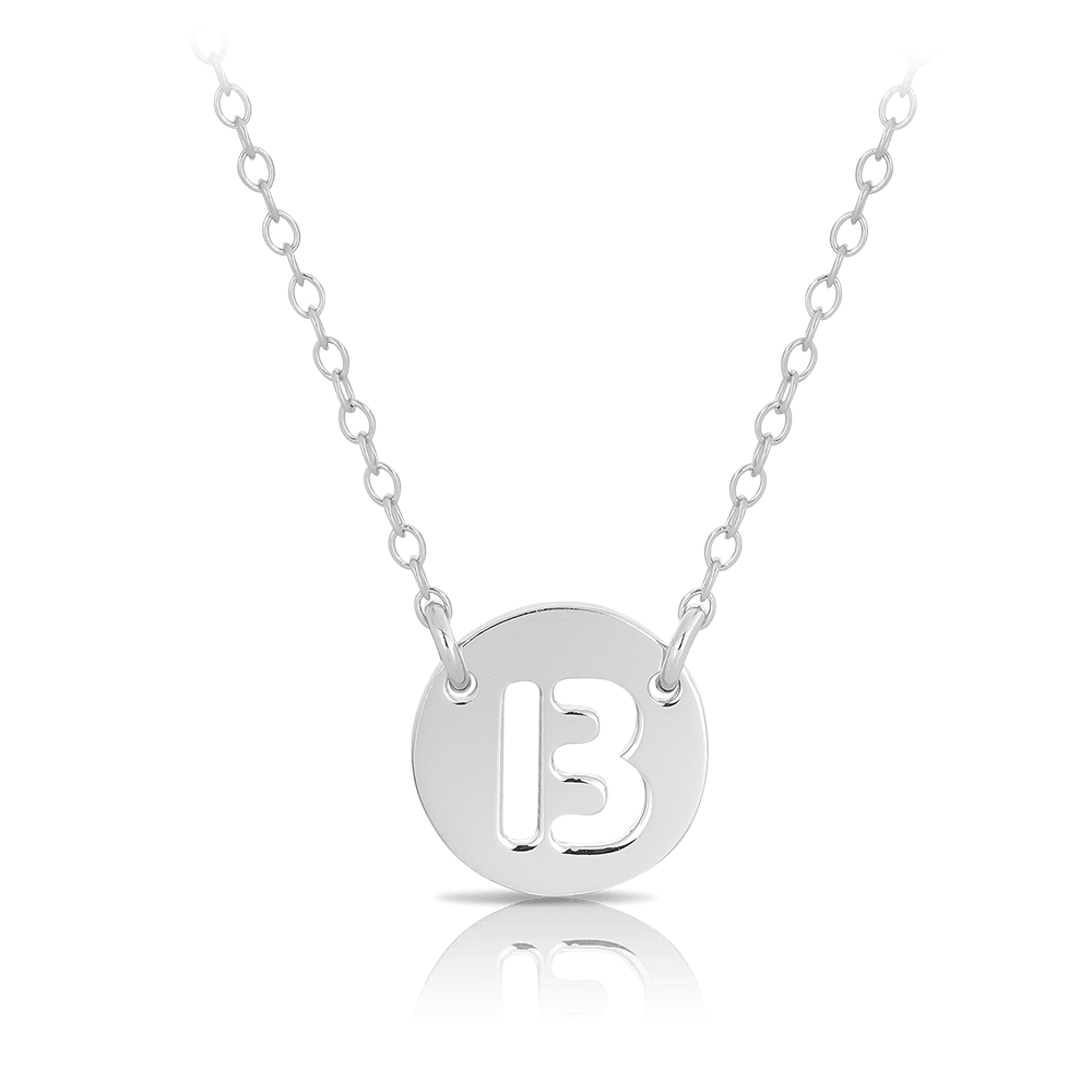 Initial Necklace in Sterling Silver